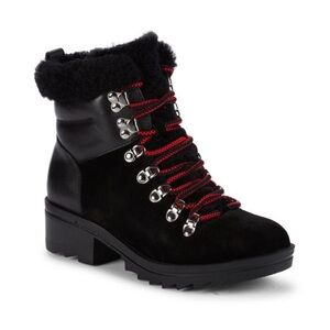 MARC FISHER LTD Suede & Shearling Boots